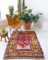 old rug, antique rug, Turkish rug, Portland, Oregon, rug store, rug shop, local shop, bright colors, wild shaman, large rug, area rug, red rug, bold color, burgundy, dark red