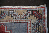 Vintage Turkish Faded Anatolian Runner Rug 3ftx9ft
