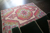 Vintage Faded Turkish Anatolian Rug 4.5ftx6.10ft