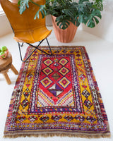 old rug, antique rug, Turkish rug, Portland, Oregon, rug store, rug shop, local shop, bright colors, wild shaman, large rug, area rug, red rug, bold color, burgundy, dark red