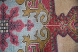Vintage Faded Turkish Anatolian Rug 4.5ftx6.10ft