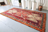 Vintage Turkish Kars Kilim Rug 6'3"x12'4"