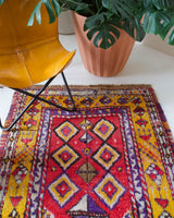 old rug, antique rug, Turkish rug, Portland, Oregon, rug store, rug shop, local shop, bright colors, wild shaman, large rug, area rug, red rug, bold color, burgundy, dark red