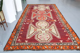Vintage Turkish Kars Kilim Rug 6'3"x12'4"