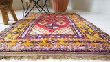 old rug, antique rug, Turkish rug, Portland, Oregon, rug store, rug shop, local shop, bright colors, wild shaman, large rug, area rug, red rug, bold color, burgundy, dark red
