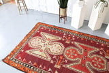 Vintage Turkish Kars Kilim Rug 6'3"x12'4"