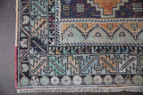 Vintage Faded Turkish Anatolian Rug 3.8ftx6.10ft