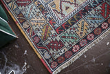 Vintage Faded Turkish Anatolian Rug 3.8ftx6.10ft