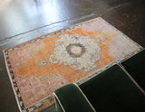 Vintage Faded Anatolian Rug 3.8ftx6.5ft