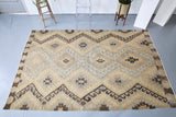 Old Denizli Kilim 6.3ftx9.8ft