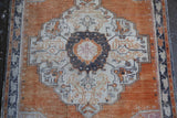 Vintage Faded Anatolian Rug 3.8ftx6.5ft
