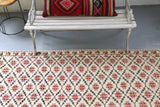 Vintage Konya Cicim Kilim 4.9ftx7.10ft