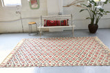 Vintage Konya Cicim Kilim 4.9ftx7.10ft