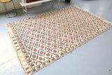 Vintage Konya Cicim Kilim 4.9ftx7.10ft