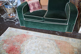 Old Faded Anatolian Rug 2.11ftx6.8ft
