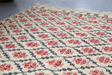 Vintage Konya Cicim Kilim 4.9ftx7.10ft