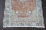 Old Faded Anatolian Rug 2.11ftx6.8ft