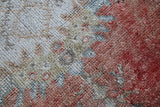 Old Faded Anatolian Rug 2.11ftx6.8ft