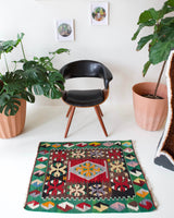 pile rug, Turkish rug, vintage rug, portland, rug shop, bright colors, wild shaman, area rug, red rug, mini rug, bold color, Portland, Oregon, rug store, rug shop, local shop, flat weave, kilim rug