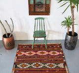 Vintage Anatolian Kilim 4.6ftx8.4ft