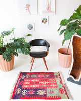 pile rug, Turkish rug, vintage rug, portland, rug shop, bright colors, wild shaman, area rug, red rug, mini rug, bold color, Portland, Oregon, rug store, rug shop, local shop, flat weave, kilim rug