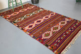 Vintage Anatolian Kilim 4.6ftx8.4ft