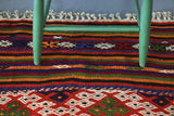 Vintage Anatolian Kilim 4.6ftx8.4ft