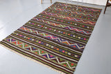 Vintage Anatolian Cicim Kilim Rug 4'8"x7'7"