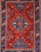 Vintage Turkish rug in a living room setting, pile rug, Turkish rug, vintage rug, portland, rug shop, bright colors, wild shaman, soft rug, bold color, Portland, Oregon, rug store, rug shop, local shop