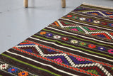 Vintage Anatolian Cicim Kilim Rug 4'8"x7'7"