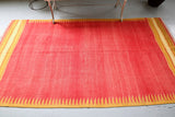 Vintage Turkish Bodrum Kilim Rug 4'6"x8'6"