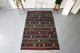 Vintage Anatolian Kilim 4.8ftx7.4ft