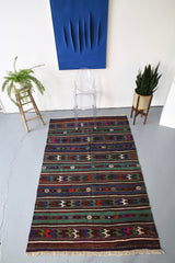 Vintage Anatolian Kilim 4.8ftx7.4ft