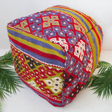 Foor pouf in a living room setting, pillow, turkish pillow, kilim pillow, home decor, decorative pillow, sham, rug pillow, decor, home decor, pouf, floor cushion, cushion, Portland, rugshop, Oregon, Wild Shaman, ottoman