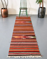 Vintage Anatolian Kilim Runner 2.4ftx8.10ft