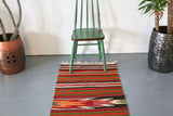Vintage Anatolian Kilim Runner 2.4ftx8.10ft