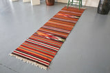 Vintage Anatolian Kilim Runner 2.4ftx8.10ft