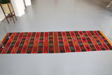 Vintage Anatolian Kilim Runner 2.5ftx8.8ft