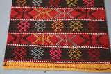 Vintage Anatolian Kilim Runner 2.5ftx8.8ft