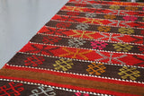 Vintage Anatolian Kilim Runner 2.5ftx8.8ft