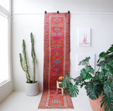 pile rug runner, Turkish rug, vintage rug, portland, rug shop, bright colors, wild shaman, runner rug, bold color, Portland, Oregon, rug store, rug shop, local shop, hallway runner, skinny runner