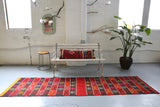 Vintage Anatolian Kilim Runner 2.3ftx8.8ft