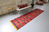Vintage Anatolian Kilim Runner 2.3ftx8.8ft