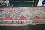 Old Turkish Faded Anatolian Runner Rug 3.1ftx8ft