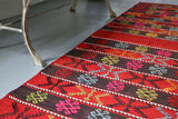 Vintage Anatolian Kilim Runner 2.3ftx8.8ft