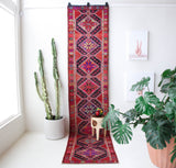 pile rug runner, Turkish rug, vintage rug, portland, rug shop, bright colors, wild shaman, runner rug, bold color, Portland, Oregon, rug store, rug shop, local shop, hallway runner, skinny runner