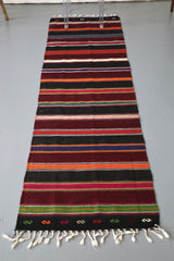 Vintage Anatolian Kilim Runner 2.2ftx8.2ft