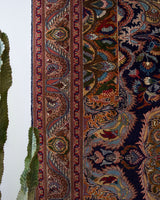 Vintage Turkish rug in a living room setting, pile rug, Turkish rug, vintage rug, portland, rug shop, bright colors, wild shaman, soft rug, bold color, Portland, Oregon, rug store, rug shop, local shop, antique rug,