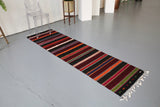 Vintage Anatolian Kilim Runner 2.2ftx8.2ft
