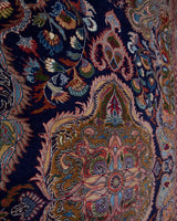 Vintage Turkish rug in a living room setting, pile rug, Turkish rug, vintage rug, portland, rug shop, bright colors, wild shaman, soft rug, bold color, Portland, Oregon, rug store, rug shop, local shop, antique rug